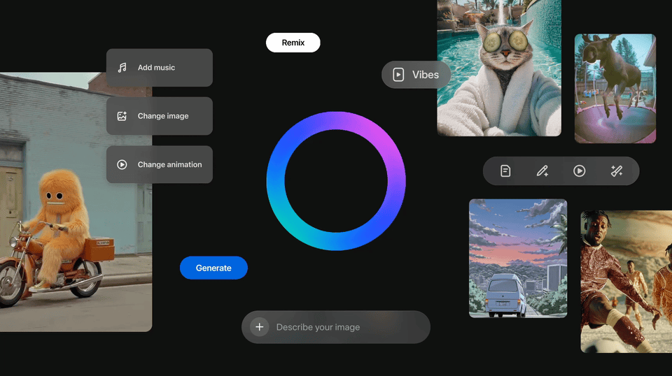 Vibes від Meta: новий спосіб пошуку та створення відео зі штучним інтелектом